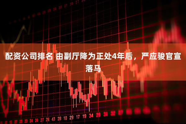 配资公司排名 由副厅降为正处4年后，严应骏官宣落马